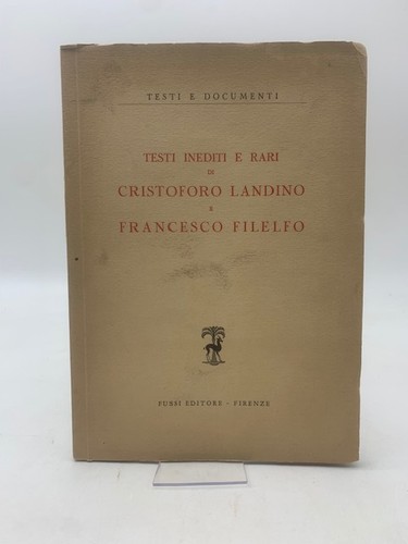Testi inediti rari di - testi,